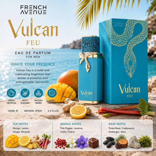French Avenue Vulcan Feu EDP Unisex 3.4 Fl Oz